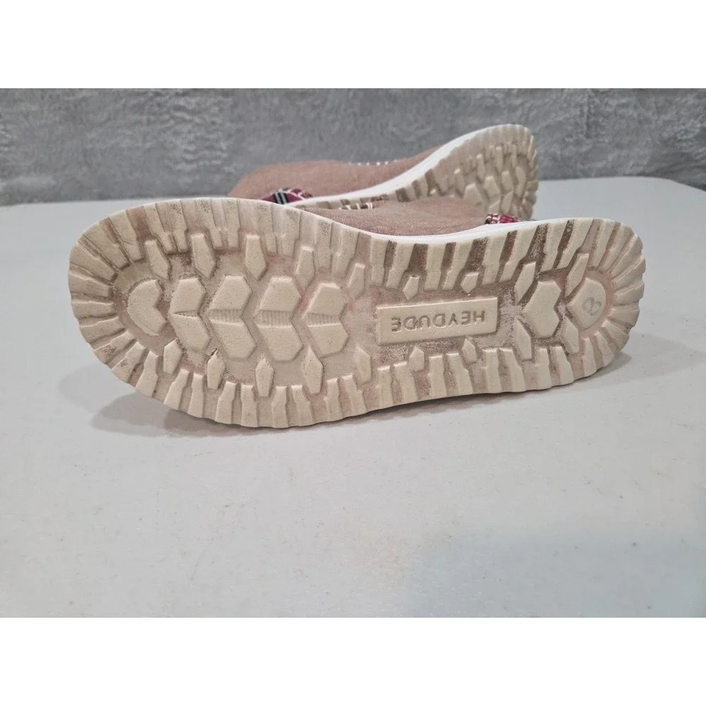 Hey Dude Denny Women's Brown Slip On Comfort Bootie Boots Shoes Size 10 Casual